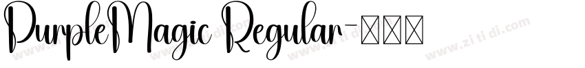 PurpleMagic Regular字体转换